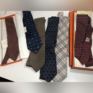 Vintage authentic Branded neck ties, hermes,fendi, Burberry,etch